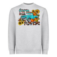 Heather Grey farm fresh pumpkin Heavyweight Sweatshirt - CowhideDigitalArt