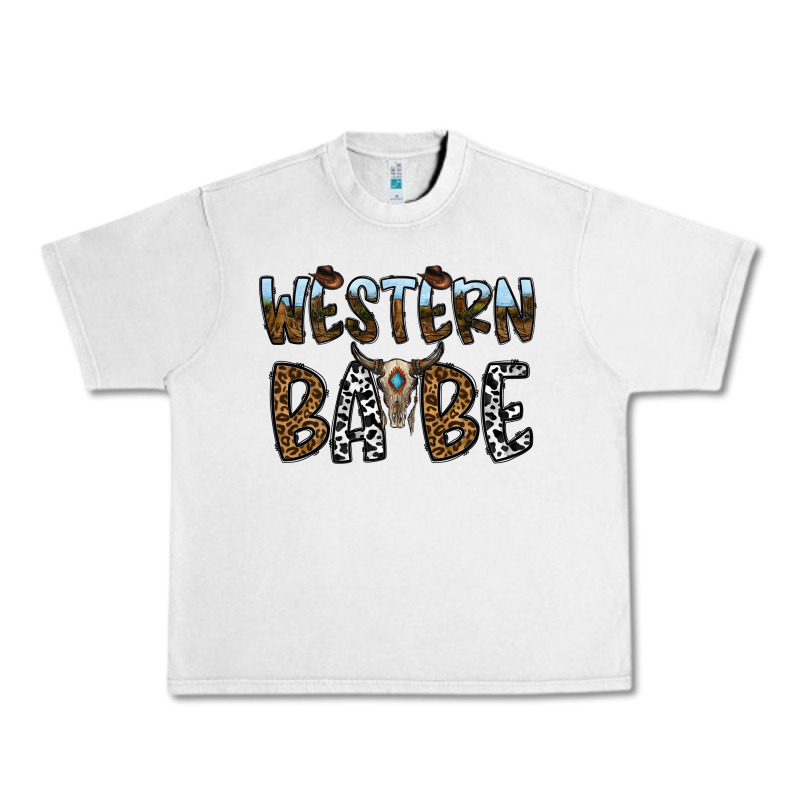 Western Babe Urban Heavy Tee by CowhideDigitalArt | Teevron