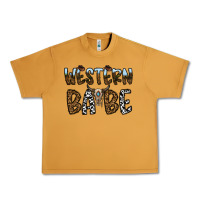 Peanut Butter western babe Urban Heavy Tee - CowhideDigitalArt