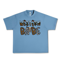 Pebble Blue western babe Urban Heavy Tee - CowhideDigitalArt
