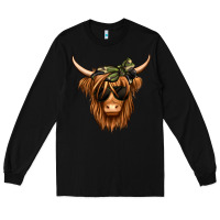 Black camouflage long haired cow Long Sleeve Tee - Jasminsmagicworld