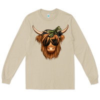 Mushroom camouflage long haired cow Long Sleeve Tee - Jasminsmagicworld