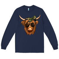 Navy camouflage long haired cow Long Sleeve Tee - Jasminsmagicworld