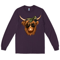 Plum camouflage long haired cow Long Sleeve Tee - Jasminsmagicworld