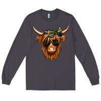 Smoke camouflage long haired cow Long Sleeve Tee - Jasminsmagicworld
