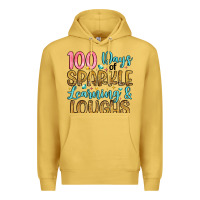 Antique Gold 100 days of sparkle learning and loughs Premium Hoodie - Artiststas