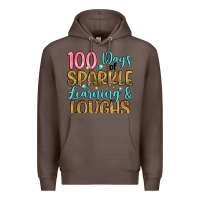 Coffee 100 days of sparkle learning and loughs Premium Hoodie - Artiststas