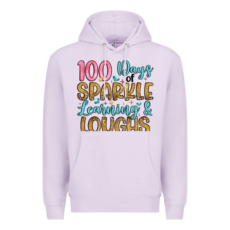 100 Days Of Sparkle Learning And Loughs Premium Hoodie by Artiststas | Teevron