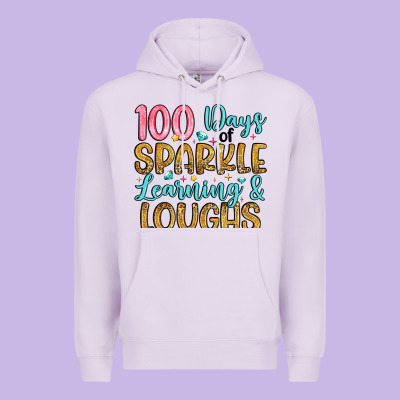 100 Days Of Sparkle Learning And Loughs Premium Hoodie Designed By Artiststas
