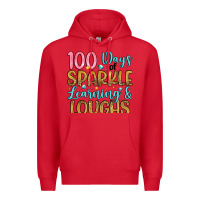 Red 100 days of sparkle learning and loughs Premium Hoodie - Artiststas