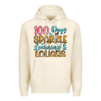 Tofu 100 days of sparkle learning and loughs Premium Hoodie - Artiststas
