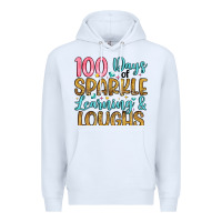 White 100 days of sparkle learning and loughs Premium Hoodie - Artiststas