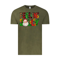 Vintage Olive feelin' jolly Vintage Tee - FaDigitalArtStudio