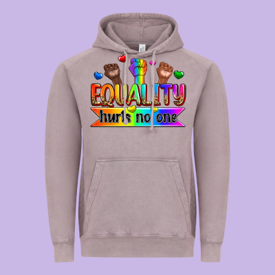 Equality Hurts No One Vintage Hoodie Designed By Zillion Design Studio