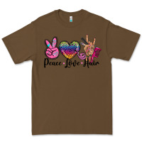 Cacao peace love hair Premium Tee - BarkalooDesign