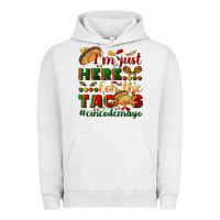 Pigment Lunar Rock I'm just here for the tacos #cincodemayo Urban Hoodie - NancyCooperArtShop