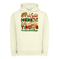 Pigment Pistachio I'm just here for the tacos #cincodemayo Urban Hoodie - NancyCooperArtShop