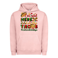 Pigment Salmon I'm just here for the tacos #cincodemayo Urban Hoodie - NancyCooperArtShop