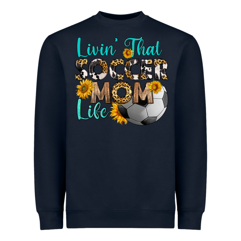 Livin' That Soccer Mom Life Heavyweight Sweatshirt by HRA Design Shop | Teevron