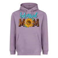 Lavender blessed mom with sunflower Heavyweight Hoodie - NancyCooperArtShop