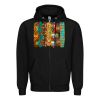Black thanksgiving brushstroke Zipper Hoodie - BarkalooDesign