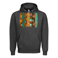 Charcoal Heather thanksgiving brushstroke Zipper Hoodie - BarkalooDesign