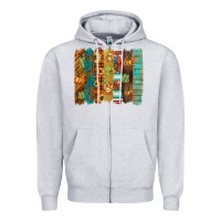 Heather Grey thanksgiving brushstroke Zipper Hoodie - BarkalooDesign