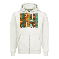 Oatmeal Heather thanksgiving brushstroke Zipper Hoodie - BarkalooDesign