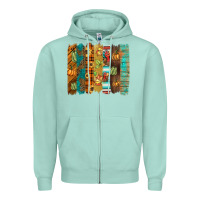 Seafoam thanksgiving brushstroke Zipper Hoodie - BarkalooDesign