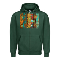 Sports Green thanksgiving brushstroke Zipper Hoodie - BarkalooDesign