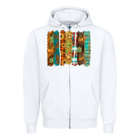 White thanksgiving brushstroke Zipper Hoodie - BarkalooDesign