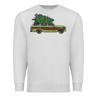 Dove Grey christmas vacation car Premium Sweatshirt - MaliasSmallBusiness