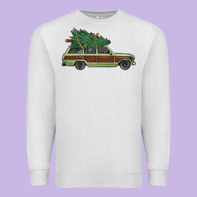 Christmas Vacation Car Premium Sweatshirt Designed By Maliassmallbusiness