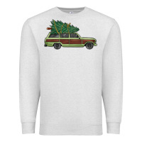 Oatmeal Heather christmas vacation car Premium Sweatshirt - MaliasSmallBusiness