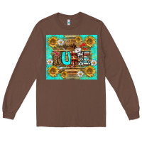 Chestnut sunflower and daisy nurse tumbler Long Sleeve Tee - BundleAndBundleShop