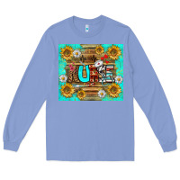 Colony Blue sunflower and daisy nurse tumbler Long Sleeve Tee - BundleAndBundleShop