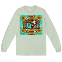 Matcha sunflower and daisy nurse tumbler Long Sleeve Tee - BundleAndBundleShop