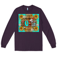 Plum sunflower and daisy nurse tumbler Long Sleeve Tee - BundleAndBundleShop