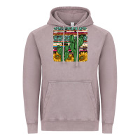 Vintage Zinc cactus sunflower coaster Vintage Hoodie - JahusDesignShop