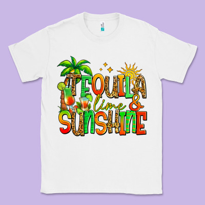 Tequila Lime And Sunshine Summer Classic Tee Designed By Jasminsmagicworld
