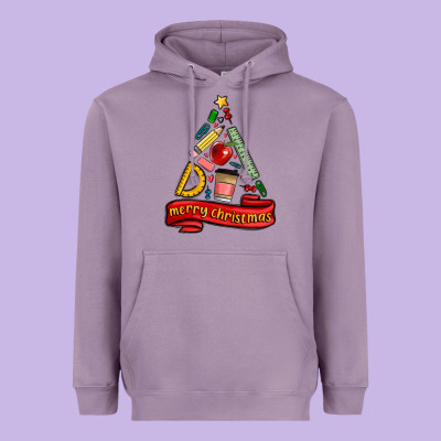 Teacher Tools Christmas Tree Heavyweight Hoodie Designed By Maliassmallbusiness