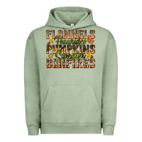 Pigment Oil Green Flannels Hayrides Pumpkins Urban Hoodie - texasbilliewilder