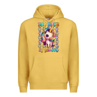 Antique Gold 100 days of school unicorn Premium Hoodie - Artiststas