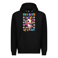 Black 100 days of school unicorn Premium Hoodie - Artiststas