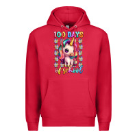 Cardinal 100 days of school unicorn Premium Hoodie - Artiststas