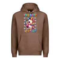 Chestnut 100 days of school unicorn Premium Hoodie - Artiststas