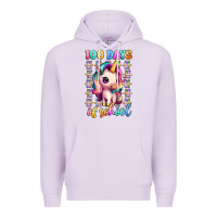 Lilac 100 days of school unicorn Premium Hoodie - Artiststas