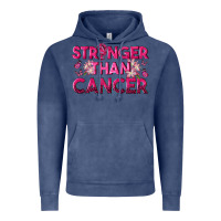 Vintage Denim Stronger Than Cancer Vintage Hoodie - texasbilliewilder