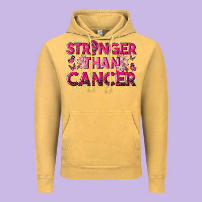 Stronger Than Cancer Vintage Hoodie Designed By Texasbilliewilder