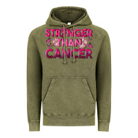 Vintage Olive Stronger Than Cancer Vintage Hoodie - texasbilliewilder